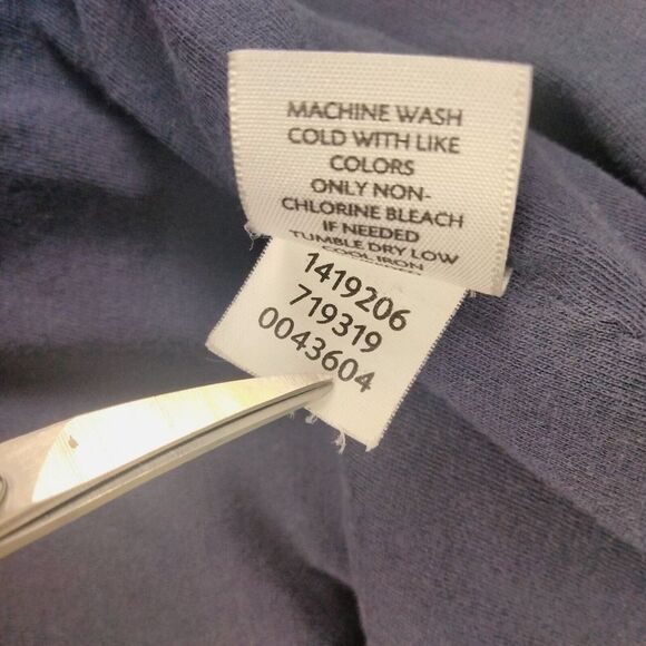 J Jill Jacket Womens XL Blue Windbreaker 4 Pocket Lightweight Utility Shiny - Picture 9 of 11